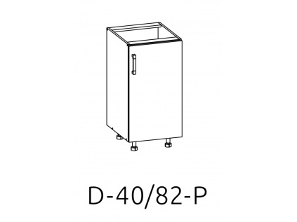 D-40/82 dolní skříňka P/L kuchyně Hamper