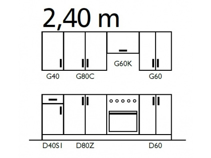 Kuchyň 240 Prowansja