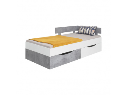 Dětská postel Sigma SI15, bílý lux/beton