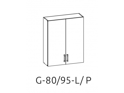 G-80/95 L (P) horní skřínka kuchyně Plate