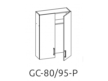 GC-80/95 L (P) horní skříňka s odkapávačem kuchyně Plate