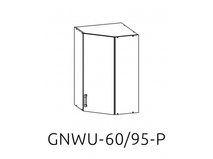 GNWU-60/95 P (L) horní rohová skříňka kuchyně Plate