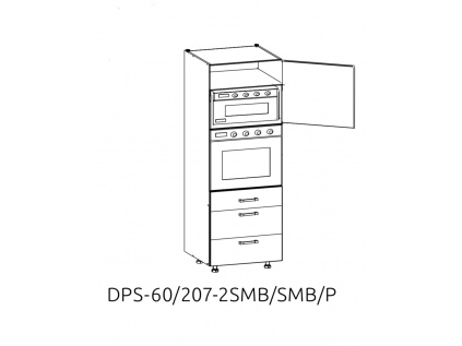 DPS-60/207 2SMB/SMB/L dolní skříňka pro vestavné spotřebiče kuchyně Top Line