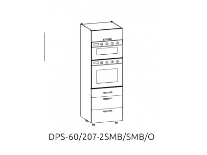 Spodní skřínka kuchyně Sole pro vestavné spotřebiče DPS-60/207-2SMB/SMB/O