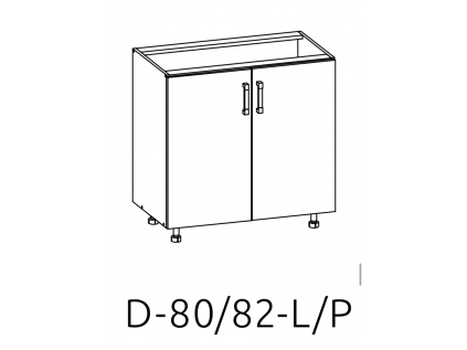 Spodní kuchyňská skřínka Verdi D-80/82