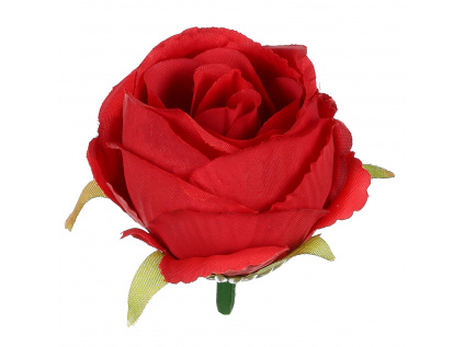 Růže, barva tmavě červená. Květina umělá vazbová. Cena za balení 12 kusů. - KN7000 RED