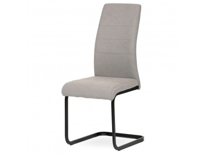 Židle jídelní, lanýžová látka, kovová pohupová podnož, černý kov - DCL-414 LAN2