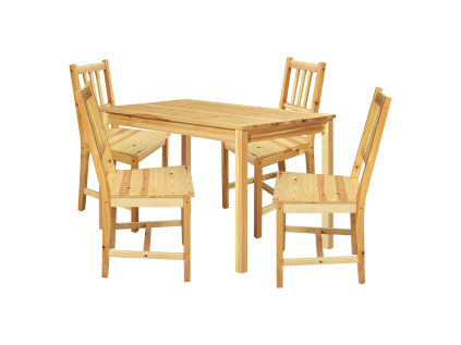 Jídelní stůl 8848 lak + 4 židle 869 lak