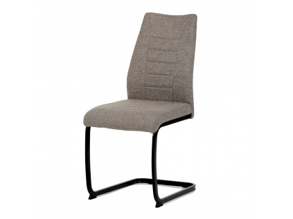 Židle jídelní, béžová látka, černé kovové nohy - DCL-438 BR2