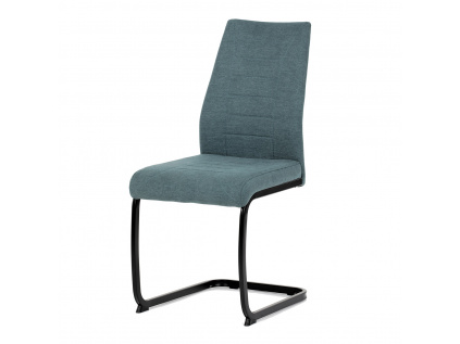 Židle jídelní, zelená látka, černé kovové nohy - DCL-438 GRN2