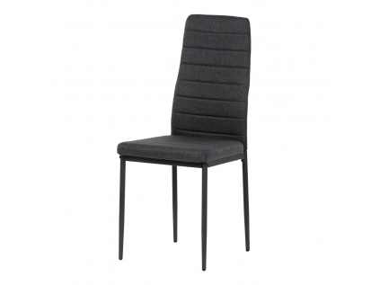 Židle jídelní, černá látka, kov šedá - DCL-374 BK2