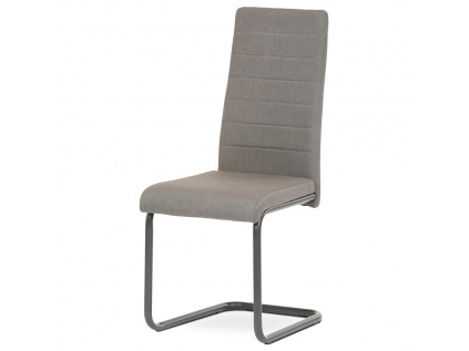 Židle jídelní, krémová látka, kov antracit - DCL-400 CRM2
