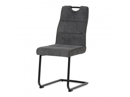 Židle jídelní, šedá látka, černý kov - HC-972 GREY2