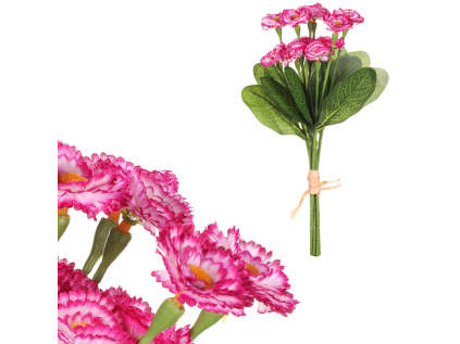 Sedmikráska v pugetu, bordó barva. Cena za puget. - SG60105 BOR