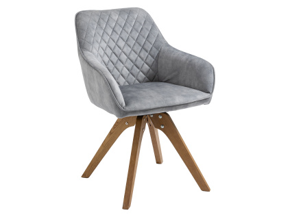 Jídelní židle VELES světle šedá