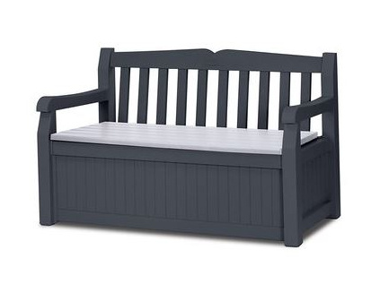 Zahradní lavice Eden 265L Grafit / světle šedá