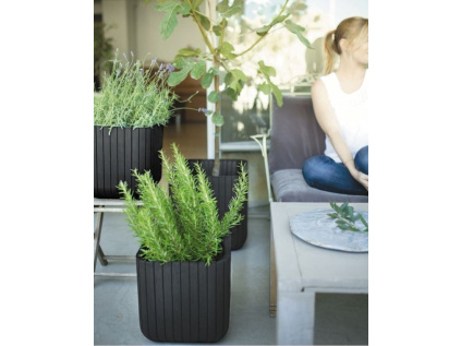 Květináč CUBE PLANTER L - antracit