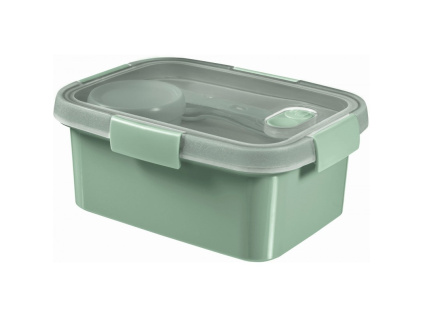 Dóza SMART TO GO ECO 1,2l s příborem, mističkou a táckem zelená