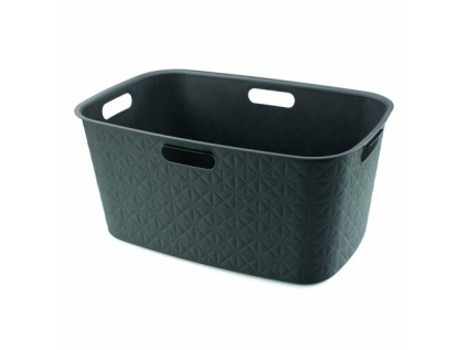 Koš na čisté prádlo Softex tmavě šedá 45L