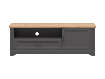 TOLMIN televizní stolek RTV1D1S, grafit/dub artisan