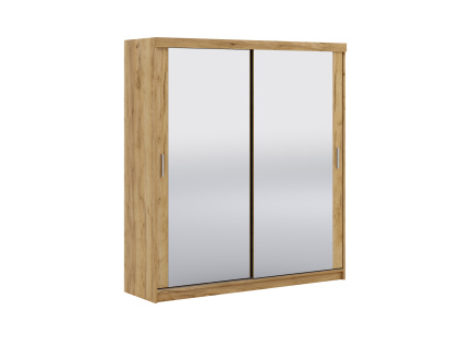 szafa Lexy 200 Craft Zloty 2L biale tlo00000 kopia