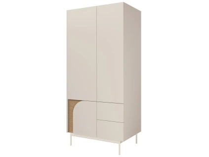 CARMEN SZAFA 2S 3D macadamia+dąb wiosenny