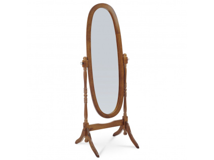 Zrcadlo stojací, v.151 cm, konstrukce z MDF, moření ořech - 20124 WAL