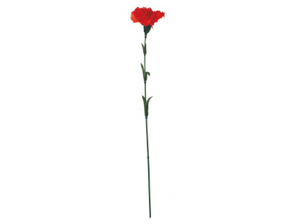 Karafiát, barva červená. Květina umělá 3119-0-1-RED
