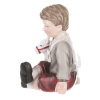 Chlapec držící koníka, polyresin AND302-S