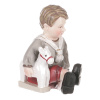 Chlapec držící koníka, polyresin AND302-S