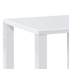 Jídelní stůl 80x80x76 cm, vysoký lesk bílý - AT-3005 WT
