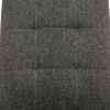 Jídelní židle, potah šedá látka, kov antracitový matný lak - DCL-397 GREY2