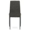 Jídelní židle, potah šedá látka, kov antracitový matný lak - DCL-397 GREY2
