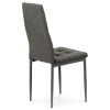 Jídelní židle, potah šedá látka, kov antracitový matný lak - DCL-397 GREY2