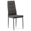 Jídelní židle, potah šedá látka, kov antracitový matný lak - DCL-397 GREY2