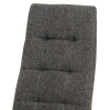 Jídelní židle, potah šedá látka, kov antracitový matný lak - DCL-397 GREY2