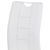Jídelní židle bílá koženka / chrom - DCL-411 WT