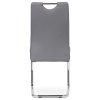 Jídelní židle koženka šedá / chrom - DCL-418 GREY