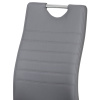 Jídelní židle koženka šedá / chrom - DCL-418 GREY