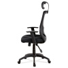 Kancelářská židle, synchronní mech., černá MESH, plast. kříž - KA-A186 BK