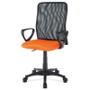 Kancelářská židle, látka MESH oranžová / černá, plyn.píst - KA-B047 ORA