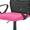 Kancelářská židle, látka MESH růžová / černá, plyn.píst - KA-B047 PINK