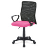 Kancelářská židle, látka MESH růžová / černá, plyn.píst - KA-B047 PINK