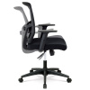 Kancelářská židle, látka černá, houpací mechanismus - KA-B1012 BK