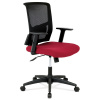 Kancelářská židle, látka vínová + černá, houpací mechnismus - KA-B1012 BOR