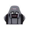 Herní křeslo ERACER, potah šedá-černá látka, houpací mechanismus, opěrák 90°-180 - KA-F01 GREY