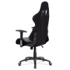 Herní křeslo ERACER, potah šedá-černá látka, houpací mechanismus, opěrák 90°-180 - KA-F01 GREY
