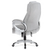 Kancelářská židle, šedá látka, kříž plast stříbrný, houpací mechanismus - KA-G196 SIL2