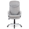 Kancelářská židle, šedá látka, kříž plast stříbrný, houpací mechanismus - KA-G198 SIL2
