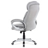 Kancelářská židle, šedá látka, kříž plast stříbrný, houpací mechanismus - KA-G198 SIL2